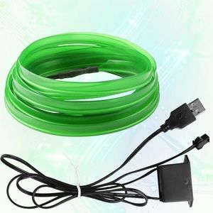 USB EL Wire Car LED Interior Strip Light Neon Wire Lights for Car Garden Decor